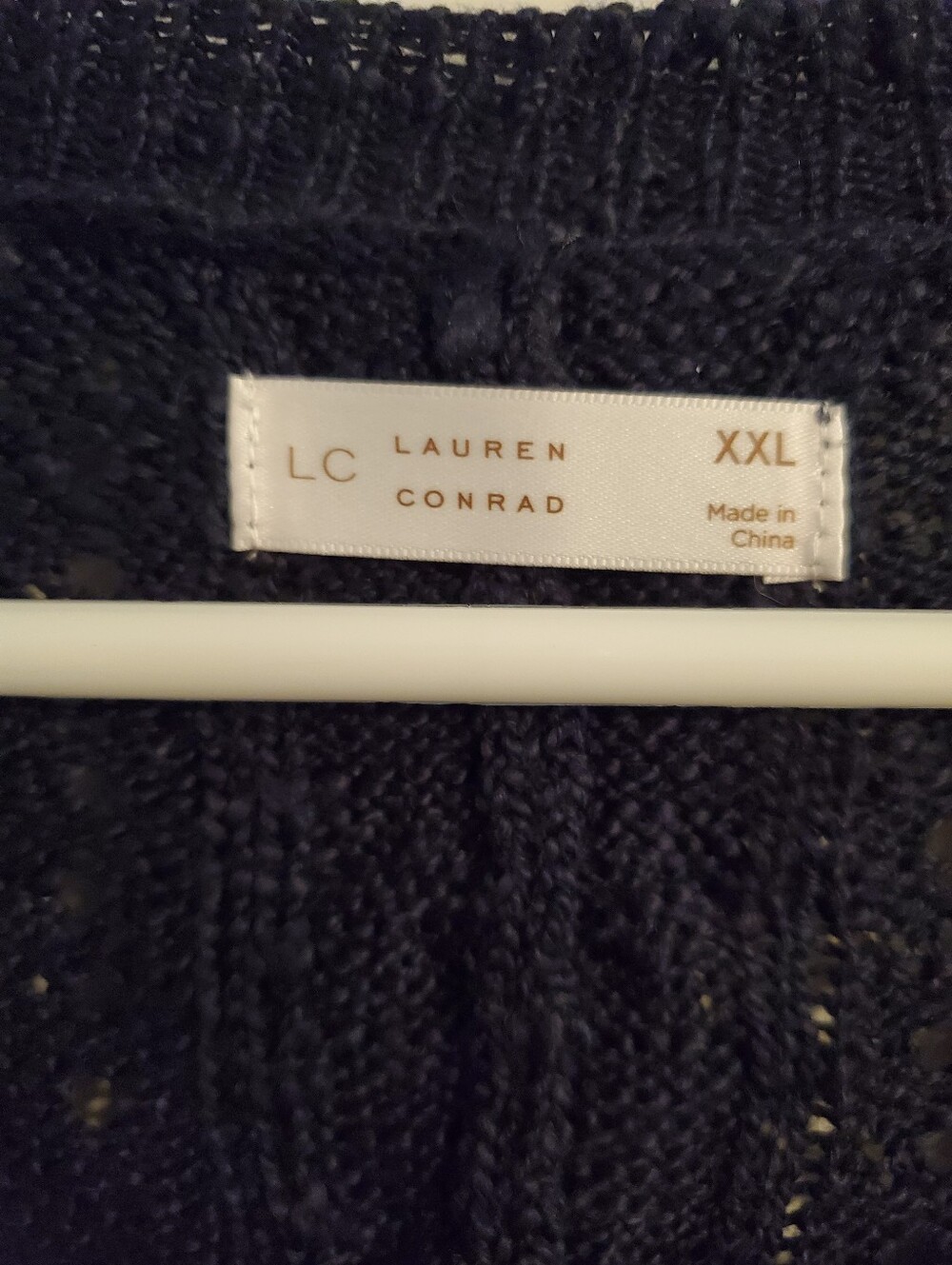 LC Lauren Conrad Navy Button Cardigan Sweater - Picture 4 of 5